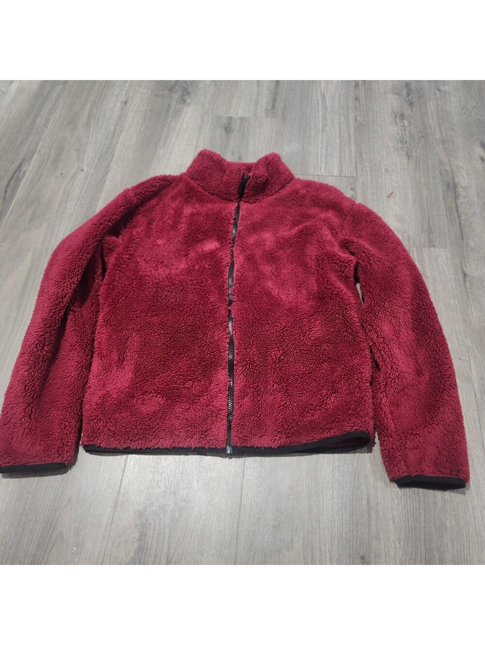 PINK Fleece Jacket in Red Size Small Full Zip